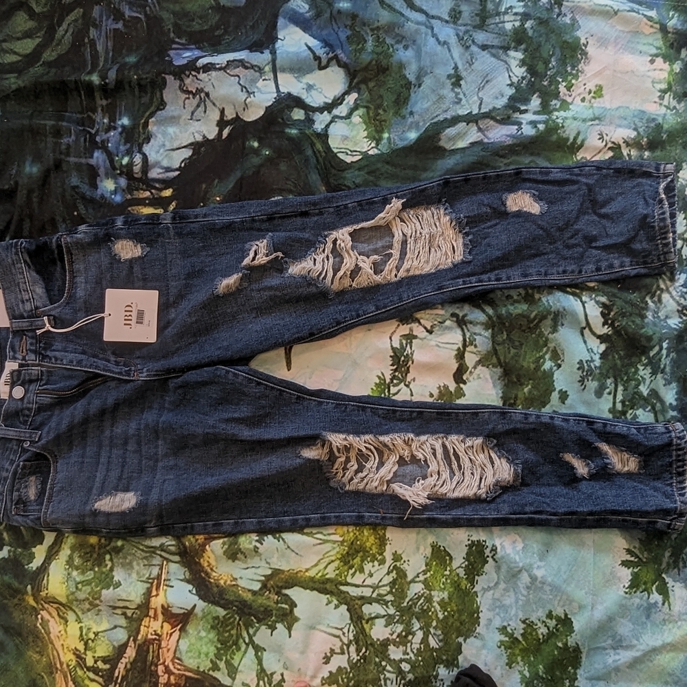 Just Black destroyed girlfriend jean